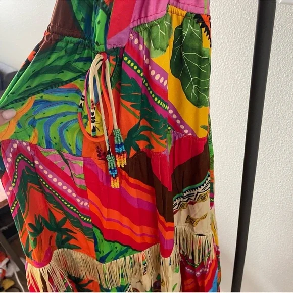 FARM RIO x Anthropologie Palila Fringe Tassel
Midi Dress NWT - Picture 5 of 10